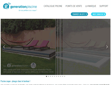 Tablet Screenshot of generationpiscine.com